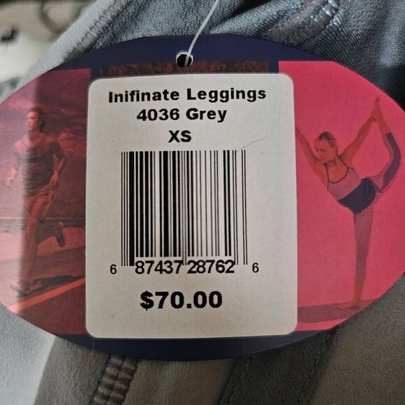 PN jone womens Sz XS gray infinity leggings - Picture 6 of 7